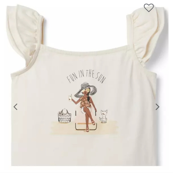 Janie and Jack Fun in the Sun Ruffle Sleeve Top 12-18 months - Picture 3 of 7